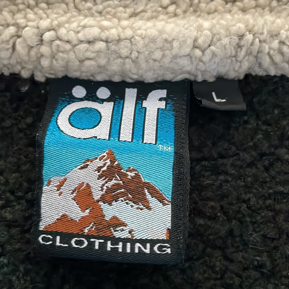 Vintage Alf Kuhl Women’s Alfpaca Sweater Fleece Sherpa Trim Jacket Size Large - Picture 3 of 10